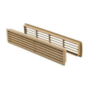 MS Beschläge Türgitter, grünbraun, Kunststoff. Lüftungsgitter für optimale Raumbelüftung.