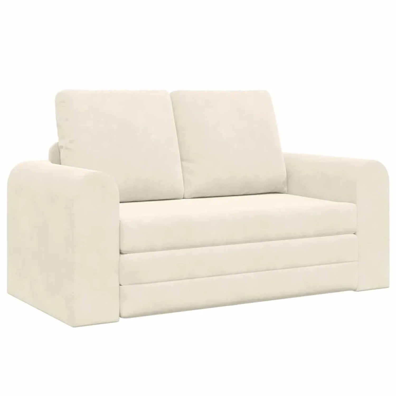 vidaXL Schlafsofa 60cm Creme Samt 4106690