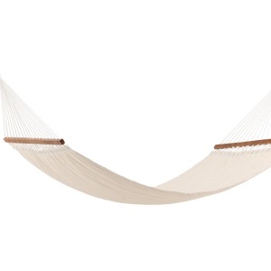Ebuy24 Hedvig Hängematte in Offwhite: Gartenmöbel zum Entspannen im Garten oder auf der Terrasse.