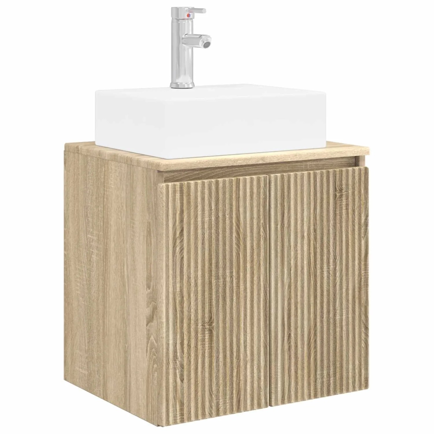 vidaXL Wandmontierte Waschtisch Sonoma-Eiche 49,5 x 41 x 62,5 cm 890414
