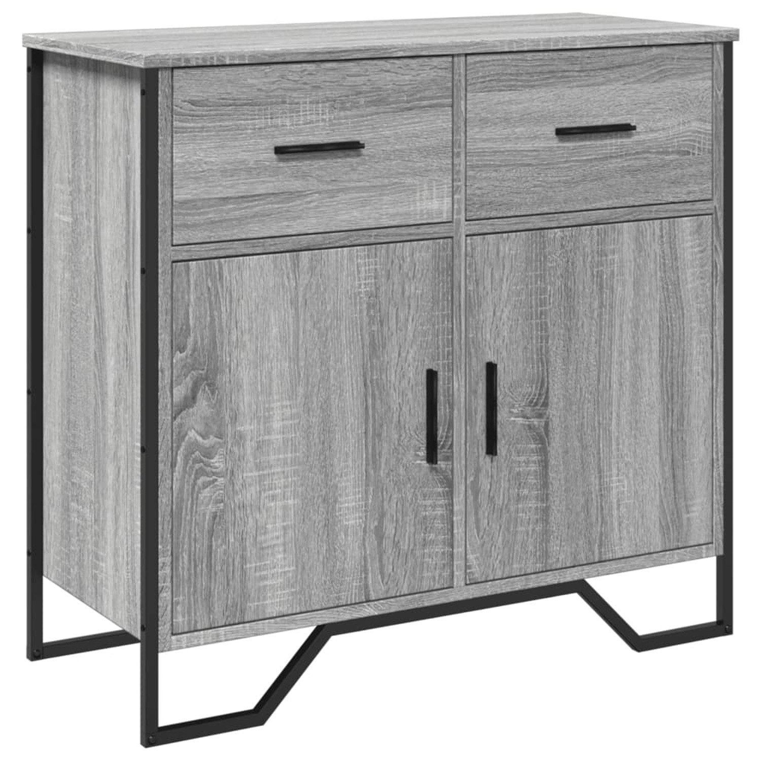 vidaXL Sideboard Grau Sonoma 79,5x35,5x74,5 cm Holzwerkstoff 848547 günstig online kaufen