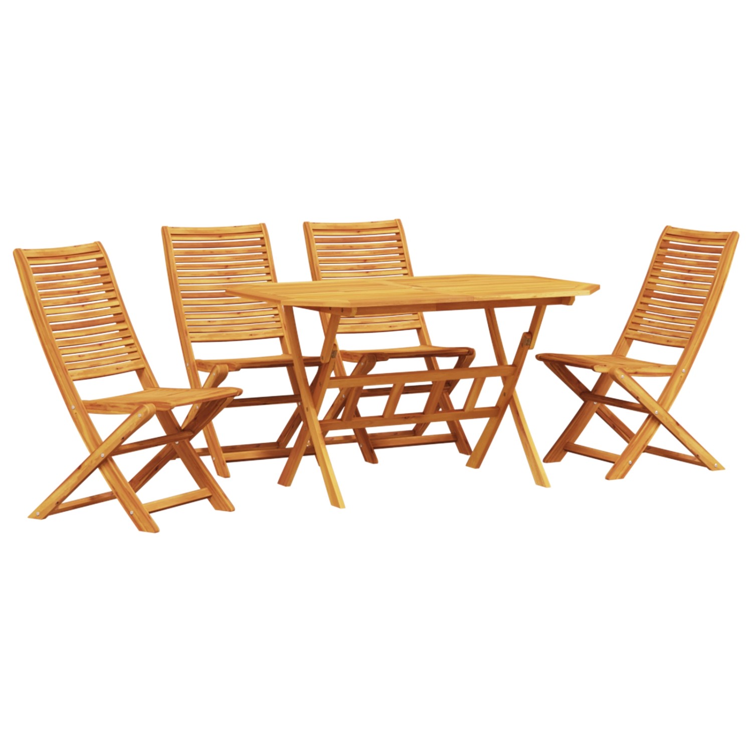 vidaXL 5-tlg Garten-Essgruppe Massivholz Akazie 3375710 günstig online kaufen