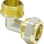 Messing Schraubfitting Übergangsstück 20 mm x R 1/2 Zoll für Heizung und Trinkwasser.