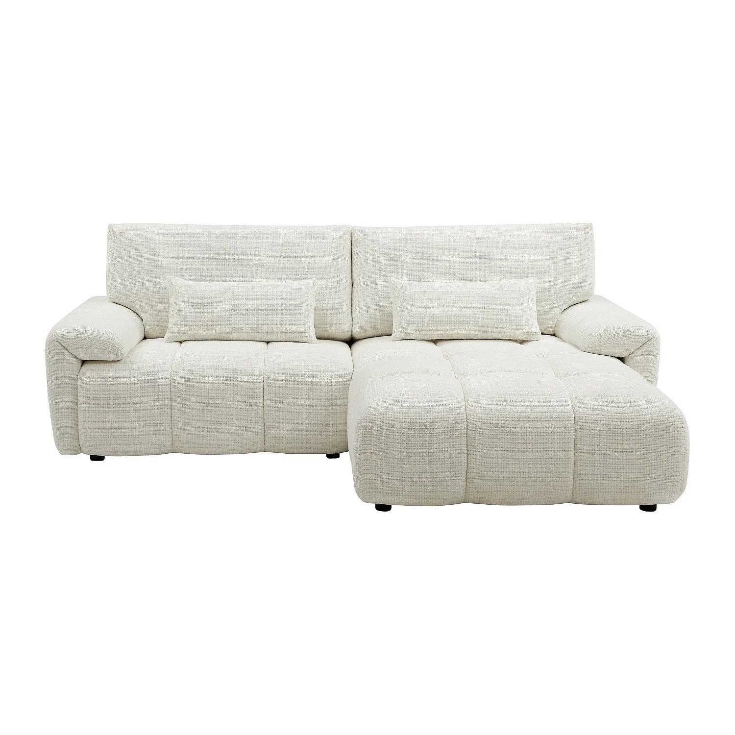Vente-unique Sofa Ohne Schlafmöglichkeit Anelko Gebrochenes Weiß 242 cm
