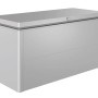 Biohort Loungebox Gr. 160, silber-metallic, ideal zur Aufbewahrung von Gartenartikeln und Sitzkissen.