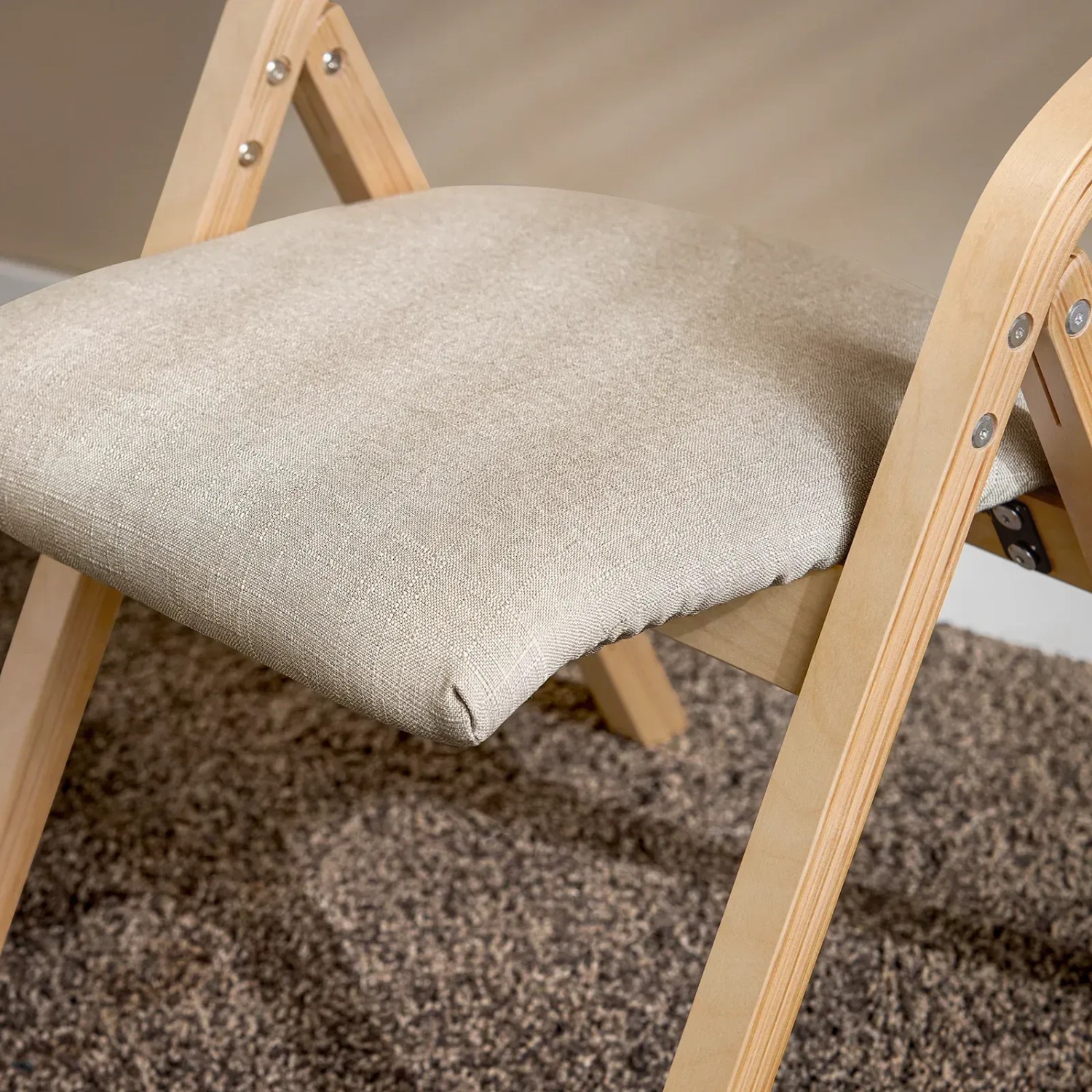 SoBuy Esszimmerstuhl Klappstuhl Küchenstuhl Polsterstuhl mit Lehne Grau FST40-HG_6