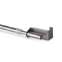 Bestlivings Klemmstange Twist, 60-90 cm, Silber. Spannvitrage für Gardinen, ohne Bohren.