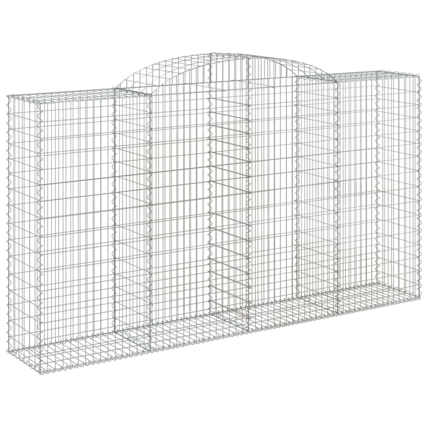 vidaXL Gabionen mit Hochbogen 5 Stk 300x50x160/180cm Eisen 1667345 günstig online kaufen