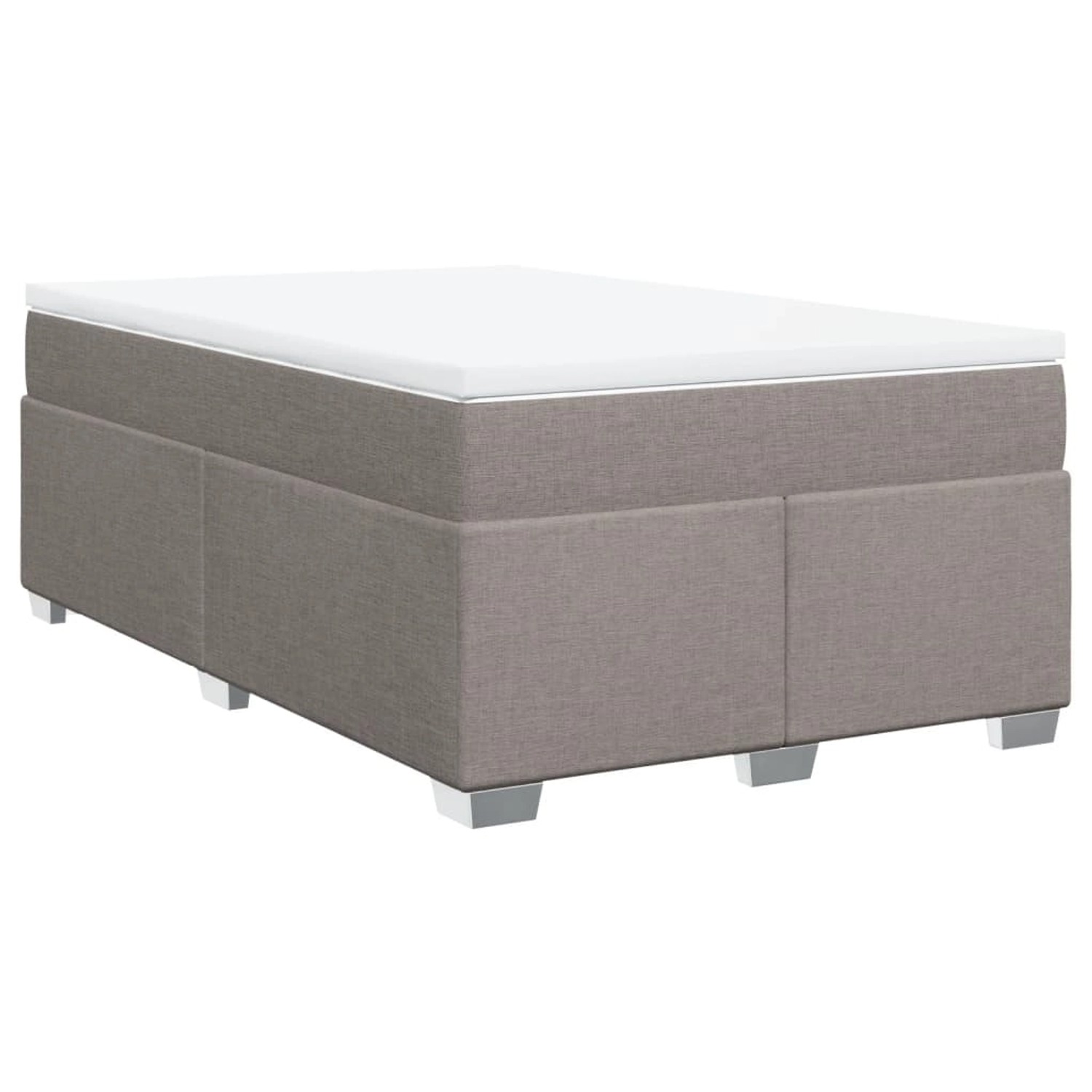 vidaXL Boxspringbett mit Matratze Taupe 120x190 cm Stoff 3285120 günstig online kaufen