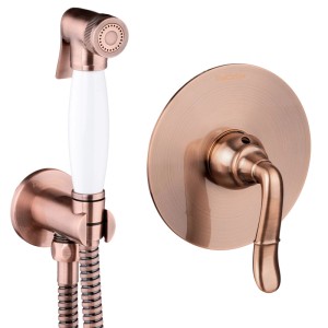PaulGurkes Bidet-Set Nostalgie Kupfer Retro Unterputz