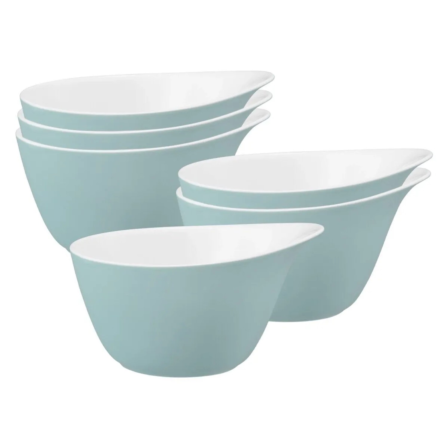Seltmann Weiden Life Fashion Müslischale 16 x 14 cm 6er Set Green Chic