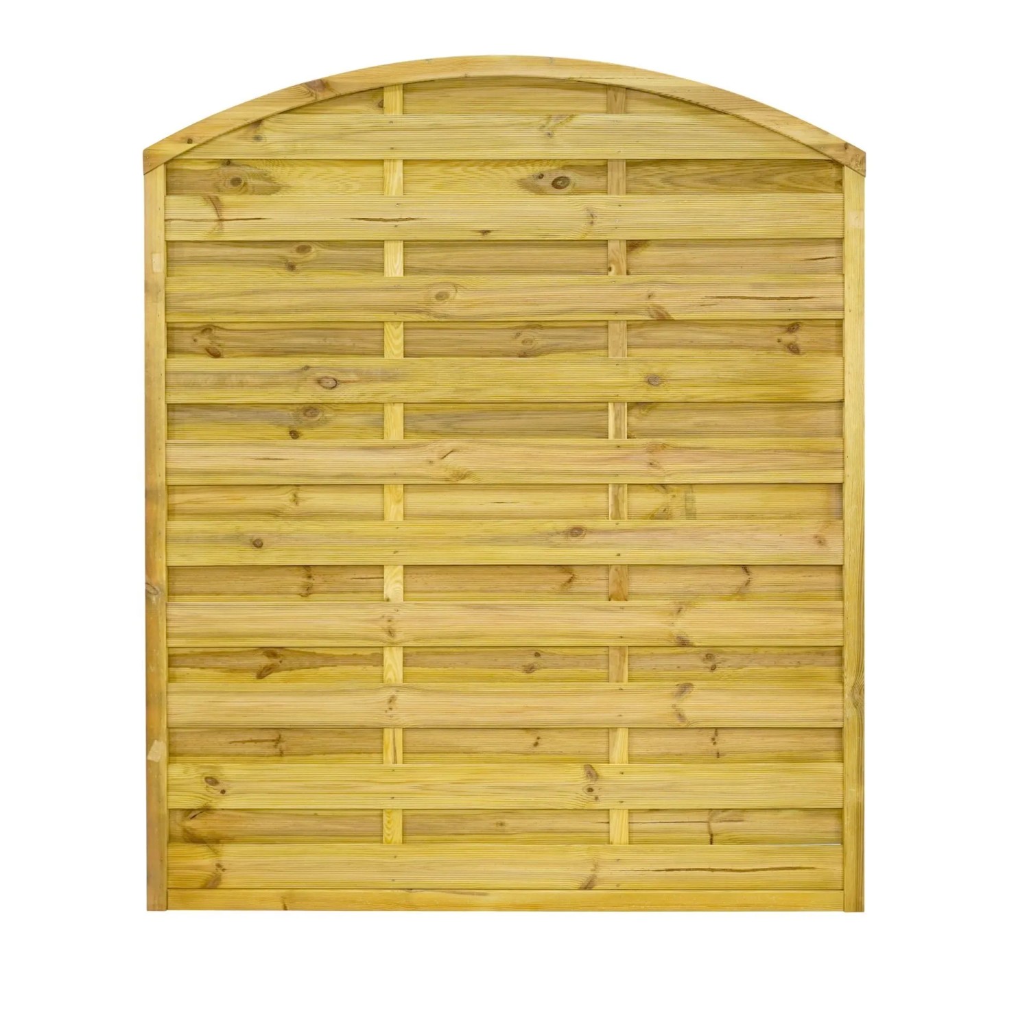 GartenLand Dichtzaun VARIO Gebogen 150x180 cm Holzzaun Kiefer PEFC KDI Grün 44x44 mm Rahmen