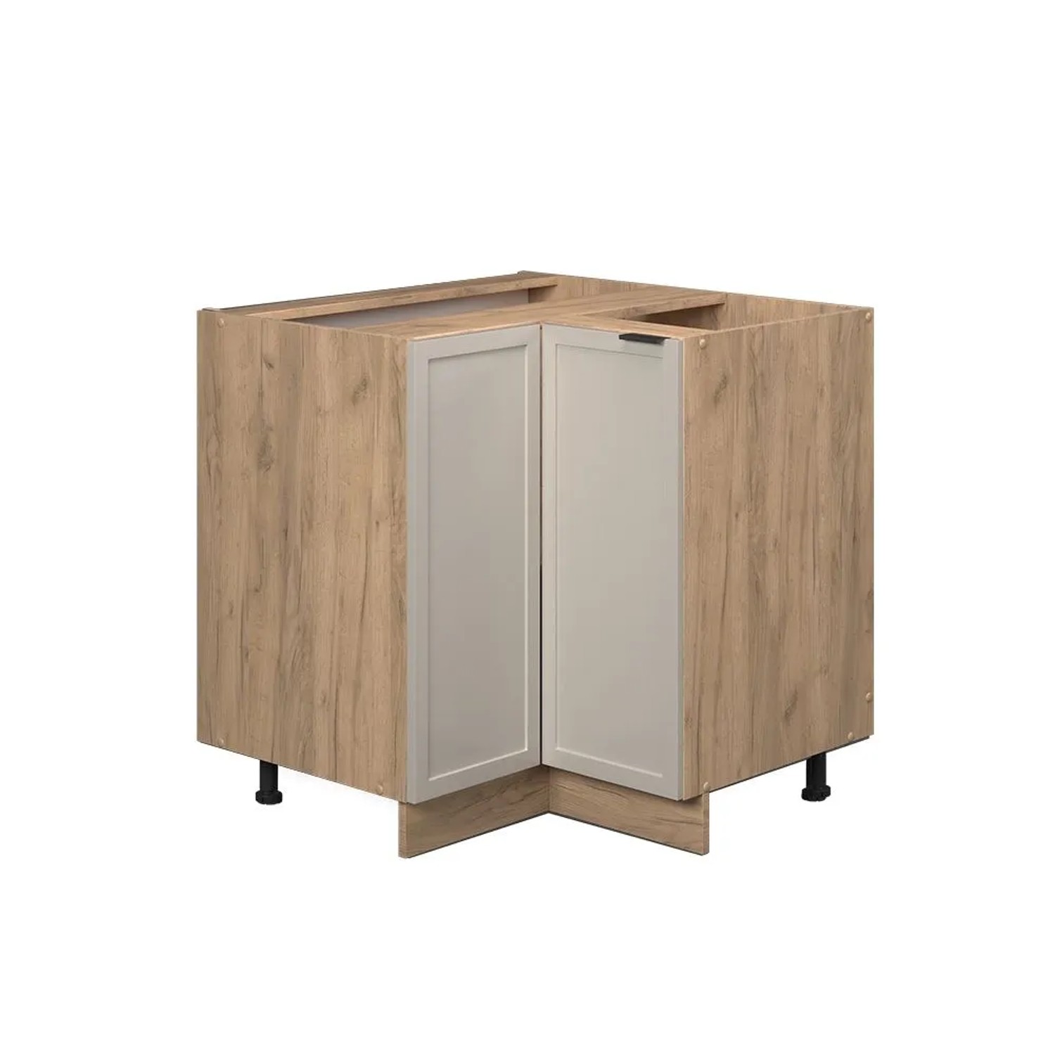 Vicco Eckunterschrank Fame-Line GrauBeige 81 x 82 ohne Arbeitsplatte Art Nr 50323