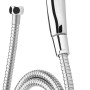 Verchromtes Wannebrause-Set, 2-teilig mit Handbrause und Schlauch. Ideal für entspannende Badmomente.