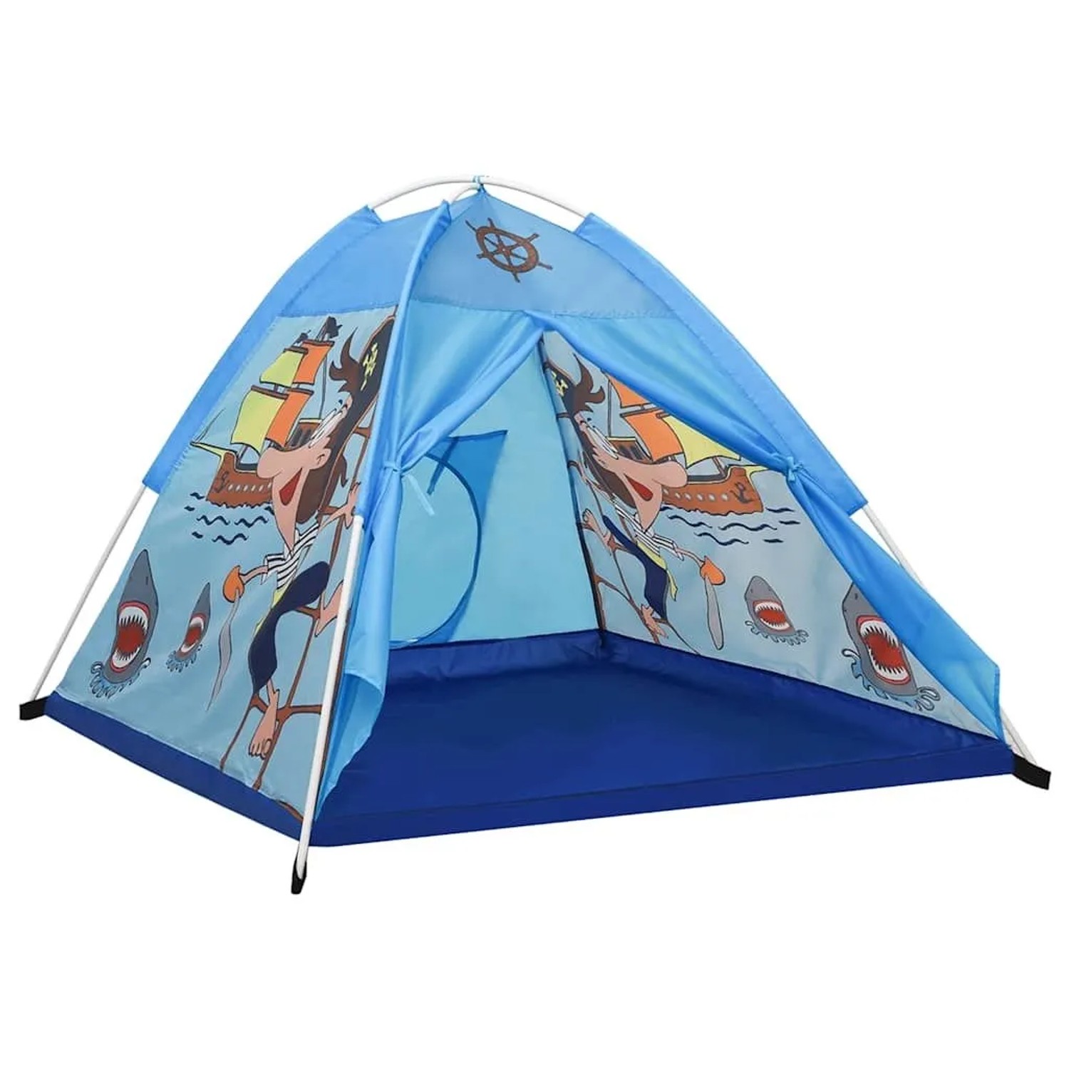vidaXL Spielzelt für Kinder Blau 120x120x90 cm 93679