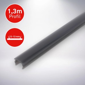 Briloner Diffusorschiene Rauchoptik, 1,3 m, für Akustikpaneele. Zubehör zur Optimierung der Raumakustik.