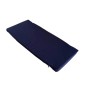 2er Set blaue Sitzauflagen (80cm) für Balkongarnitur. Bequeme Kissen für Gartenmöbel.