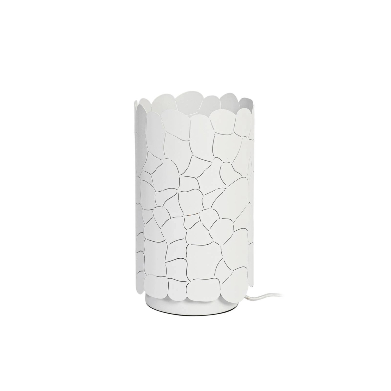Lindby Tischlampe Aralena 10025863 Modern in Weiß aus Metall 1-flammig E27 günstig online kaufen