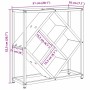 vidaXL Weinregal Artisan-Eiche 51 x 18 x 52,5 cm Holzwerkstoff 868224_11
