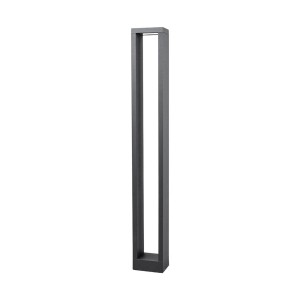 Moderne, schwarze LED Wegeleuchte Jupp aus Aluminium für den Außenbereich.