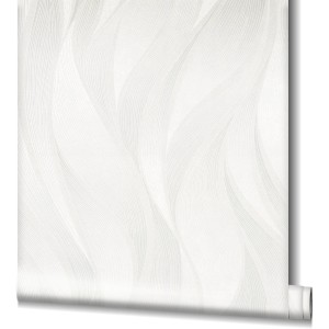 Rolle Marburg Vliestapete Hailey Nov mit grafischem Wellenmuster in Beige.