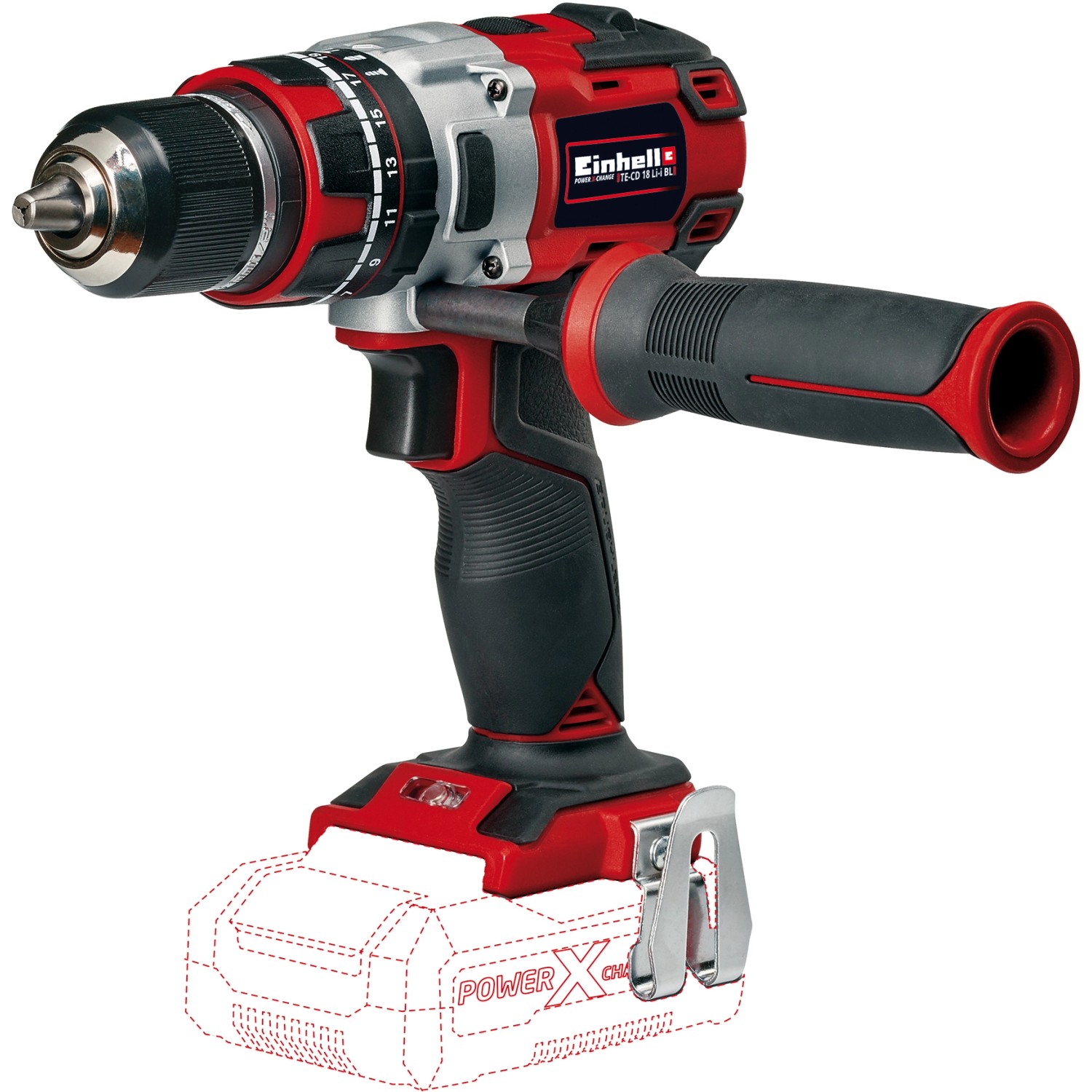 Einhell 18 V Akku-Schlagbohrschrauber Power X-Change TP-CD 18 Li-i BL Solo