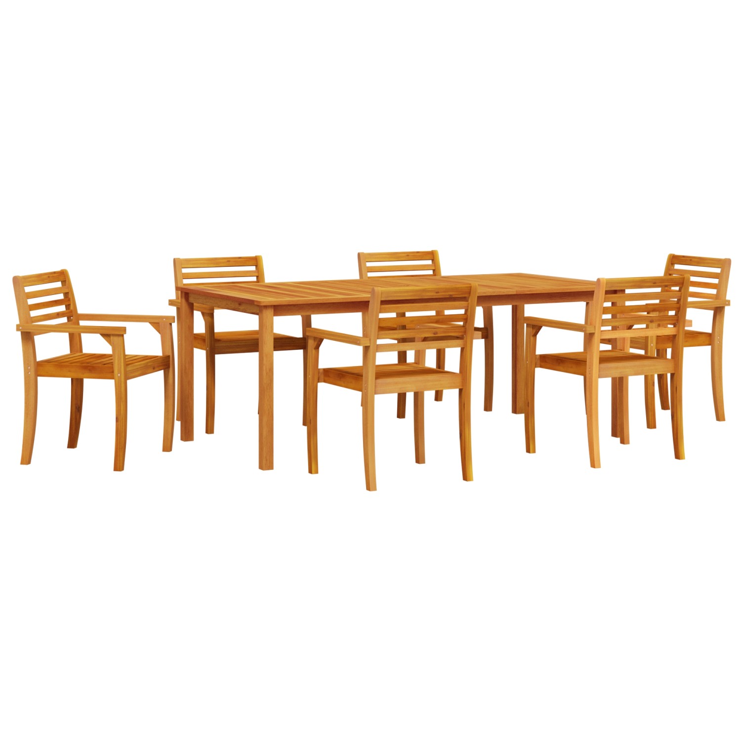 vidaXL 9-tlg Garten-Essgruppe Massivholz Akazie 3375668 günstig online kaufen
