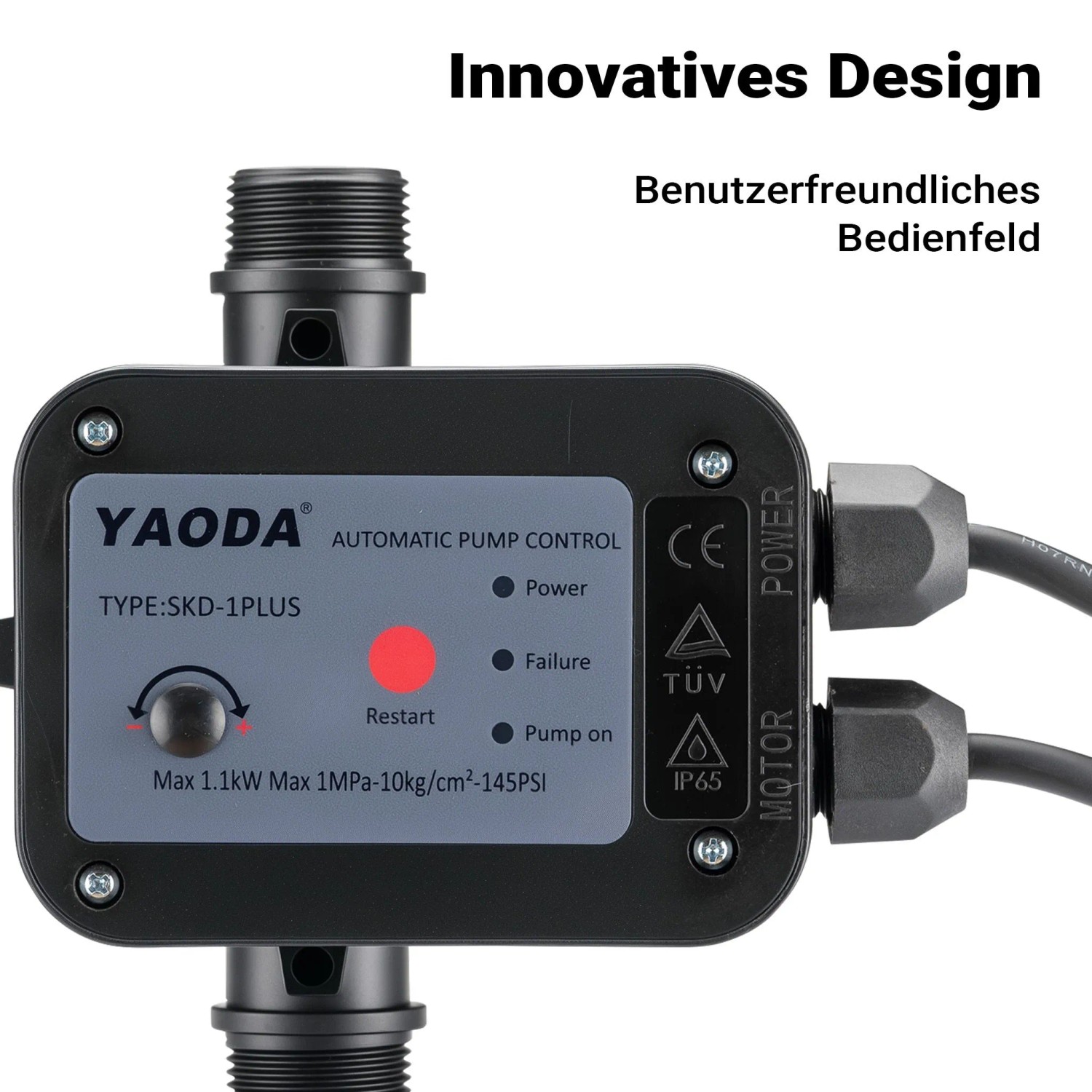Wiltec Druckschalter Kabel Skd-1 230V 1-Phasig Pumpensteuerung Hauswasserwerk_4