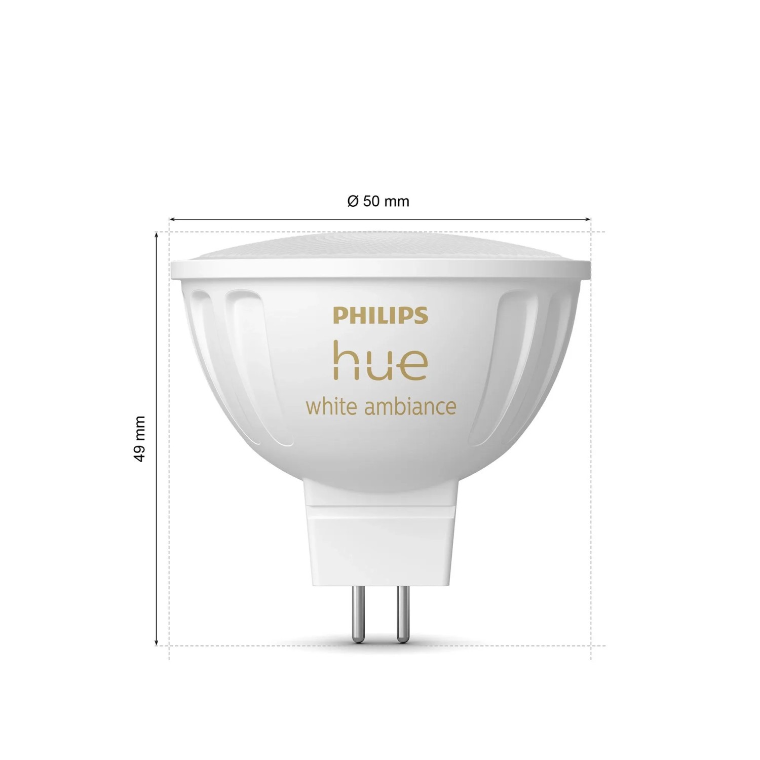 Philips Hue Smart-LED-Leuchtmittel MR16 Spot 5,1 W 400 lm White Ambiance_11