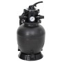 vidaXL Pool-Sandfilter mit 6-Wege-Ventil Schwarz 93395_4