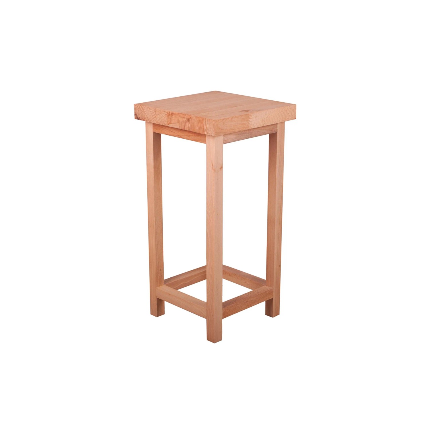DELUKE Blumenständer SIRI Platte 4cm Buche 30x30x60cm Pflanzenständer Pflanzenregal Pflanzenhocker