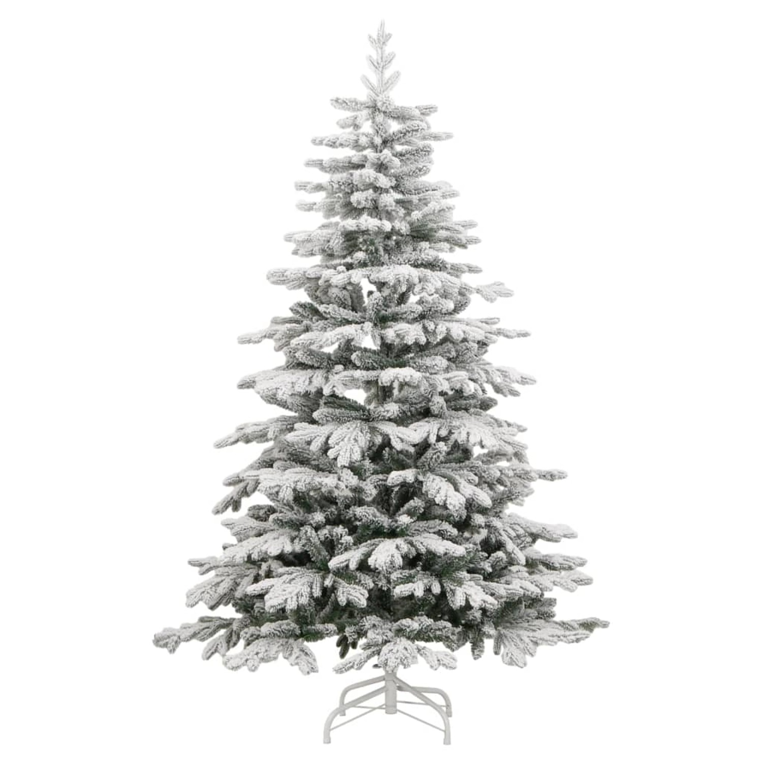 vidaXL Künstlicher Weihnachtsbaum Klappbar Beschneit 210 cm Modell 5