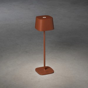 Konstsmide LED-Tischleuchte Capri in Terrakotta, 36 cm, für Innen und Außen.