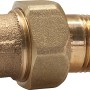 Löt-Verschraubung aus Rotguss, 29 mm, für Wasser- und Heizungsinstallationen.