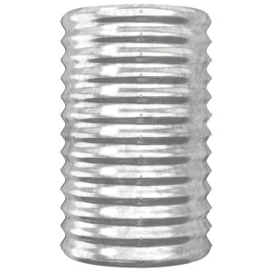 vidaXL Pflanzkübel Verzinkter Stahl 40x40x68 cm Silber 318852