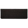 Schwarze VidaXL Stufenmatte, selbstklebend, 65x24,5 cm, Nadelfilz, für Treppenschutz und Trittsicherheit.