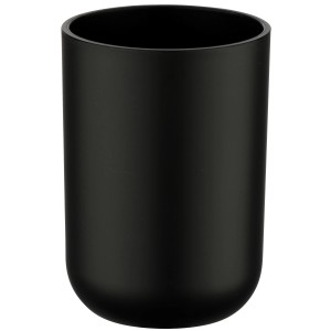 Schwarzer Wenko Zahnputzbecher Brasil aus Kunststoff.