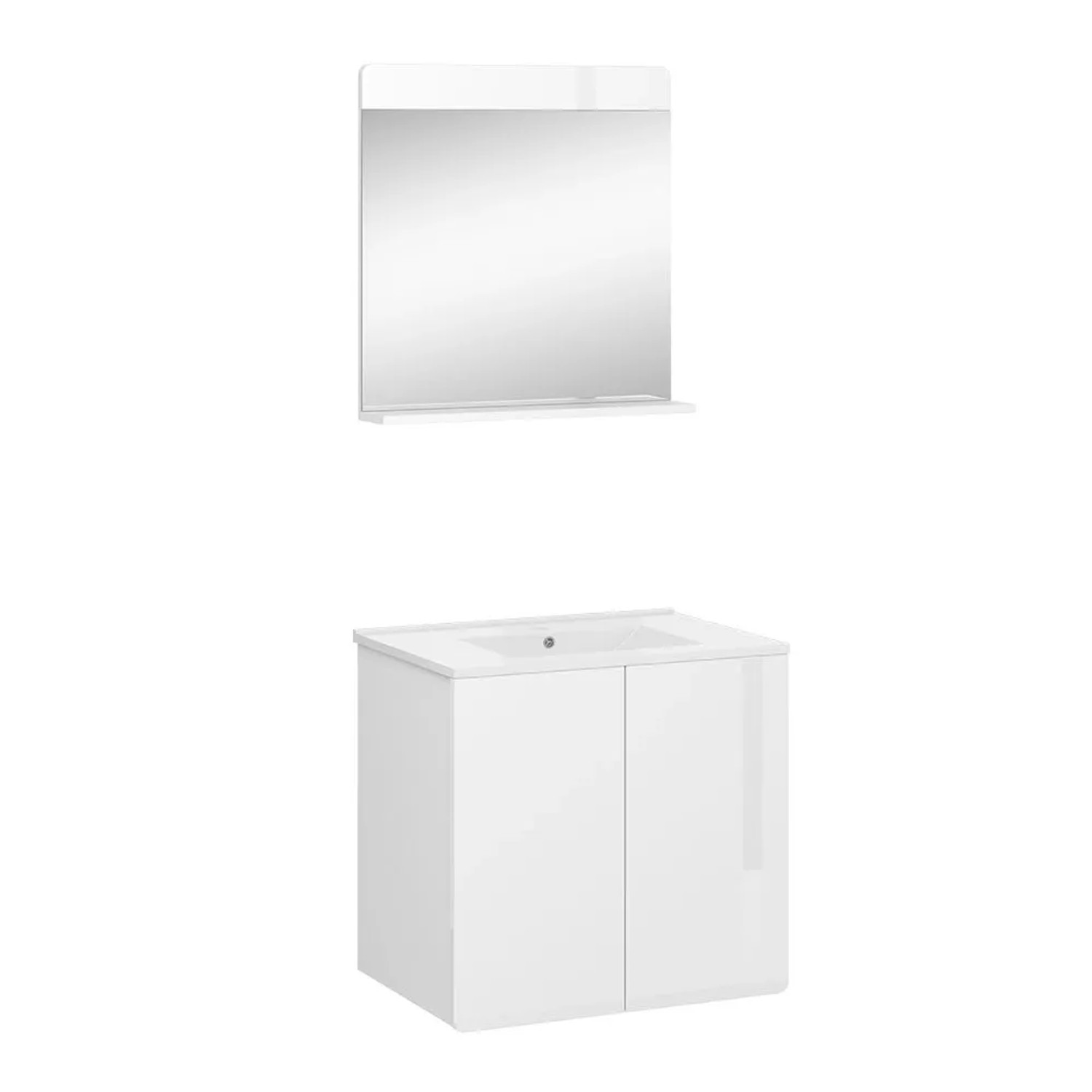 Vicco Badmöbel-Set Izan Weiß 60 x 58 3-teilig