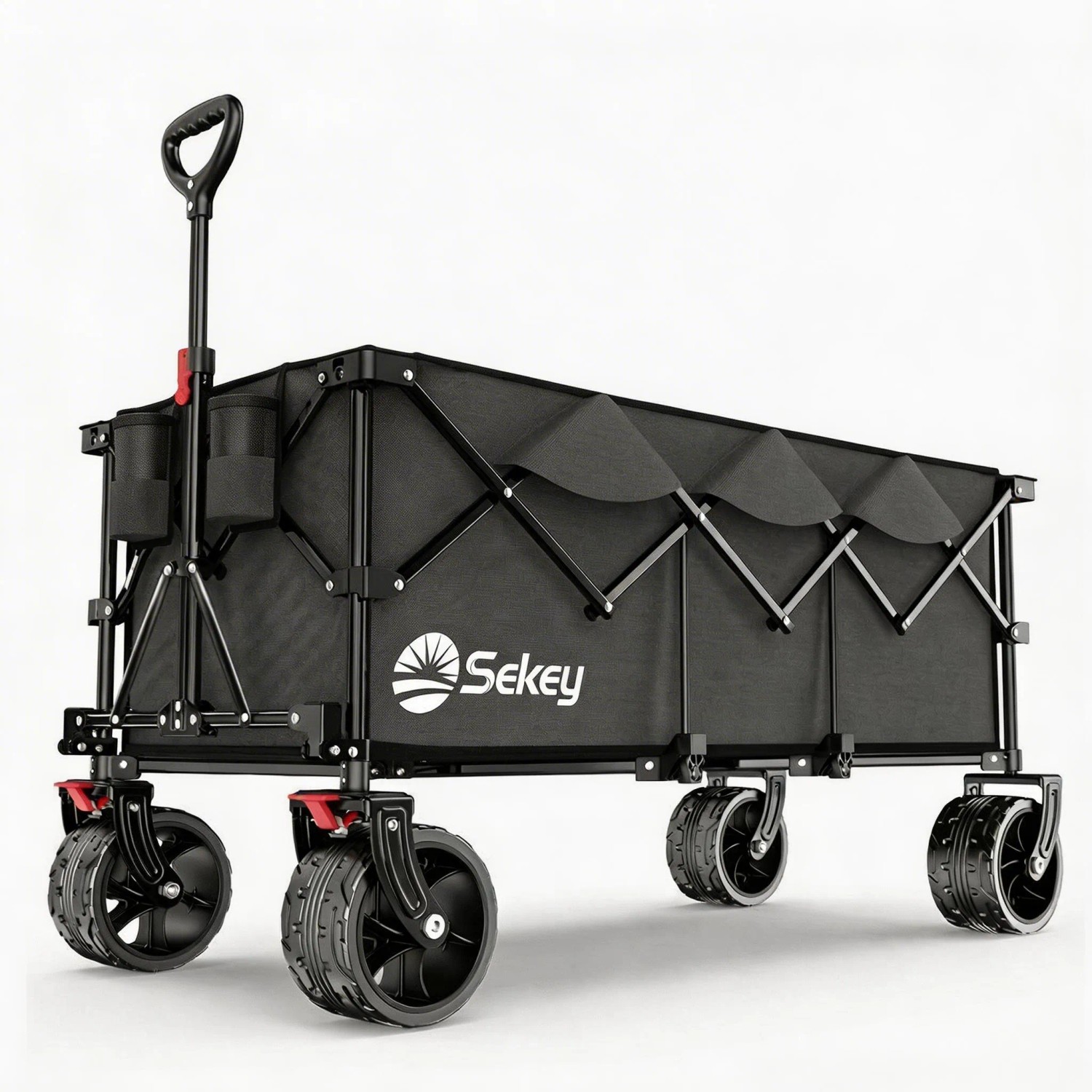 Sekey XXXL Bollerwagen Faltbar 300L Anthrazit