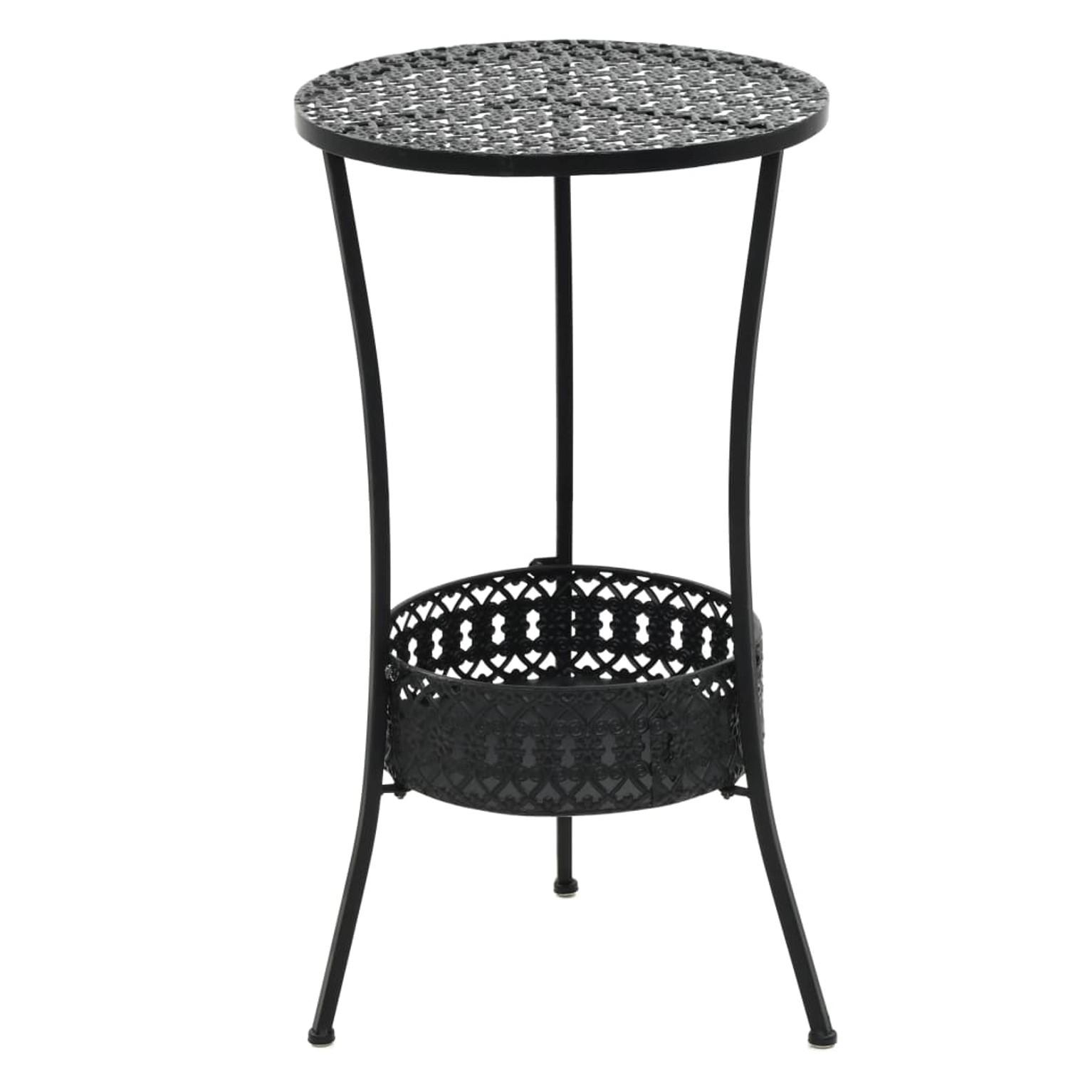 vidaXL Bistrotisch Schwarz 40x70cm Metall 245939 günstig online kaufen