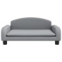vidaXL Hundebett Hellgrau 70x45x30 cm Stoff 171960_3