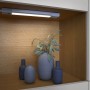 Ledvance LED-Unterbauleuchte Linear Slim 30 cm, silbernes Aluminiumgehäuse, warmweißes Licht.