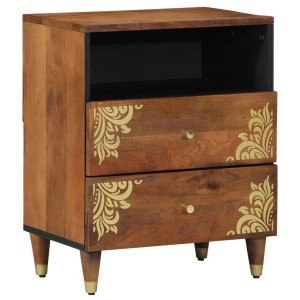 vidaXL Nachttisch Honigbraun 50 x 33 x 62 cm Massives Mangoholz 4018746