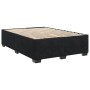 Schwarzes vidaXL Boxspringbett 140x190 cm mit Lattenrost, Samtbezug. Bett für Schlafzimmer.