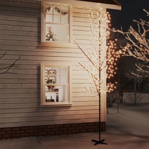 VidaXL LED-Kirschblütenbaum, 400cm, warmweiß, mit 672 LEDs, für stimmungsvolle Weihnachtsbeleuchtung.
