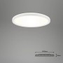 Weiße, runde Brilo WiFi LED Deckenleuchte Slim Smart mit App- und Sprachsteuerung.