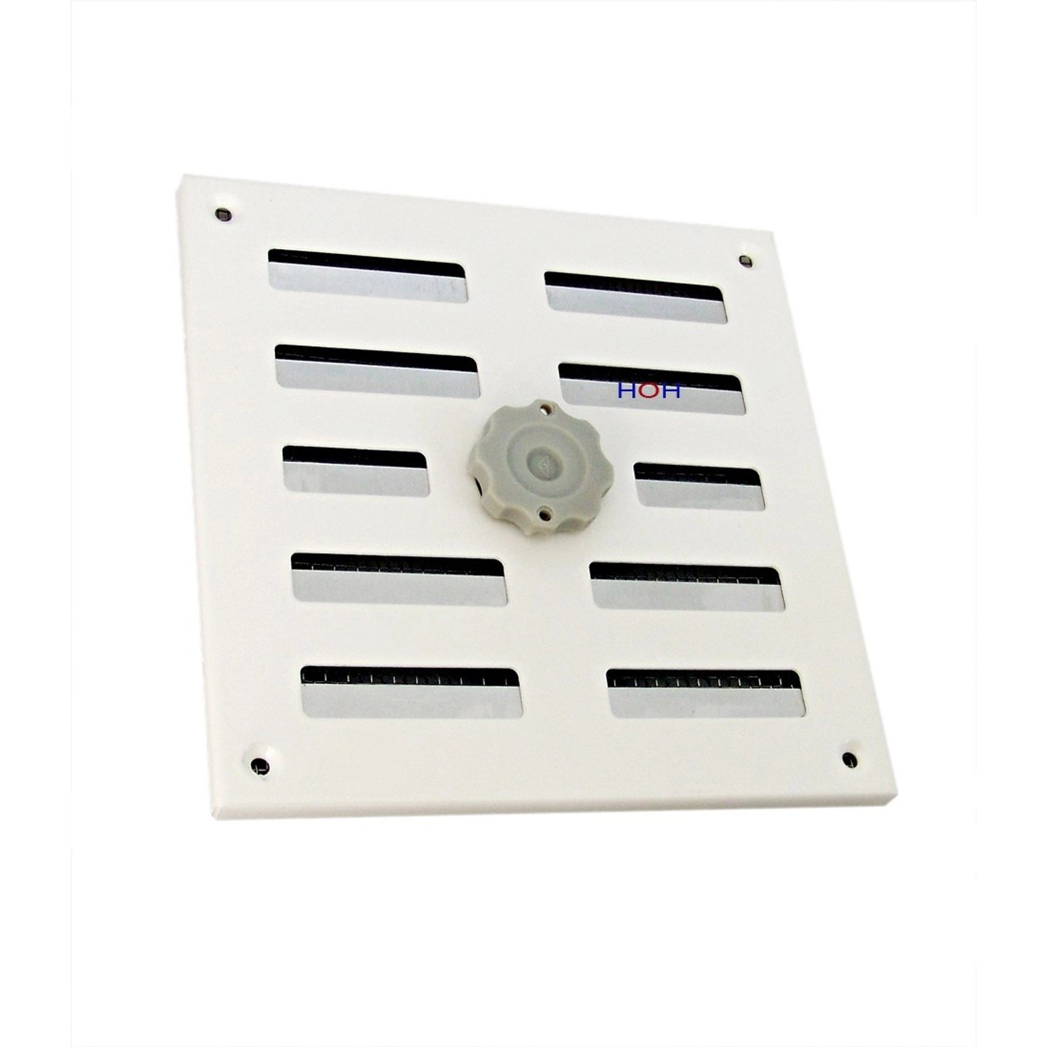 Häusler Lüftungsgitter LG 1616 SW Schiebegitter Alu Weiß 155 x155mm Abluftg günstig online kaufen