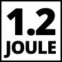 Symbolbild: 1.2 Joule Schlagstärke des Einhell Druckluft-Meisselhammers TC-PC 45.