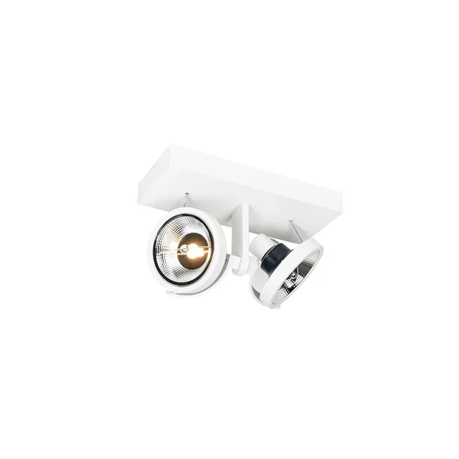 QAZQA Modernes SpotWeiß 2-Licht Master 111