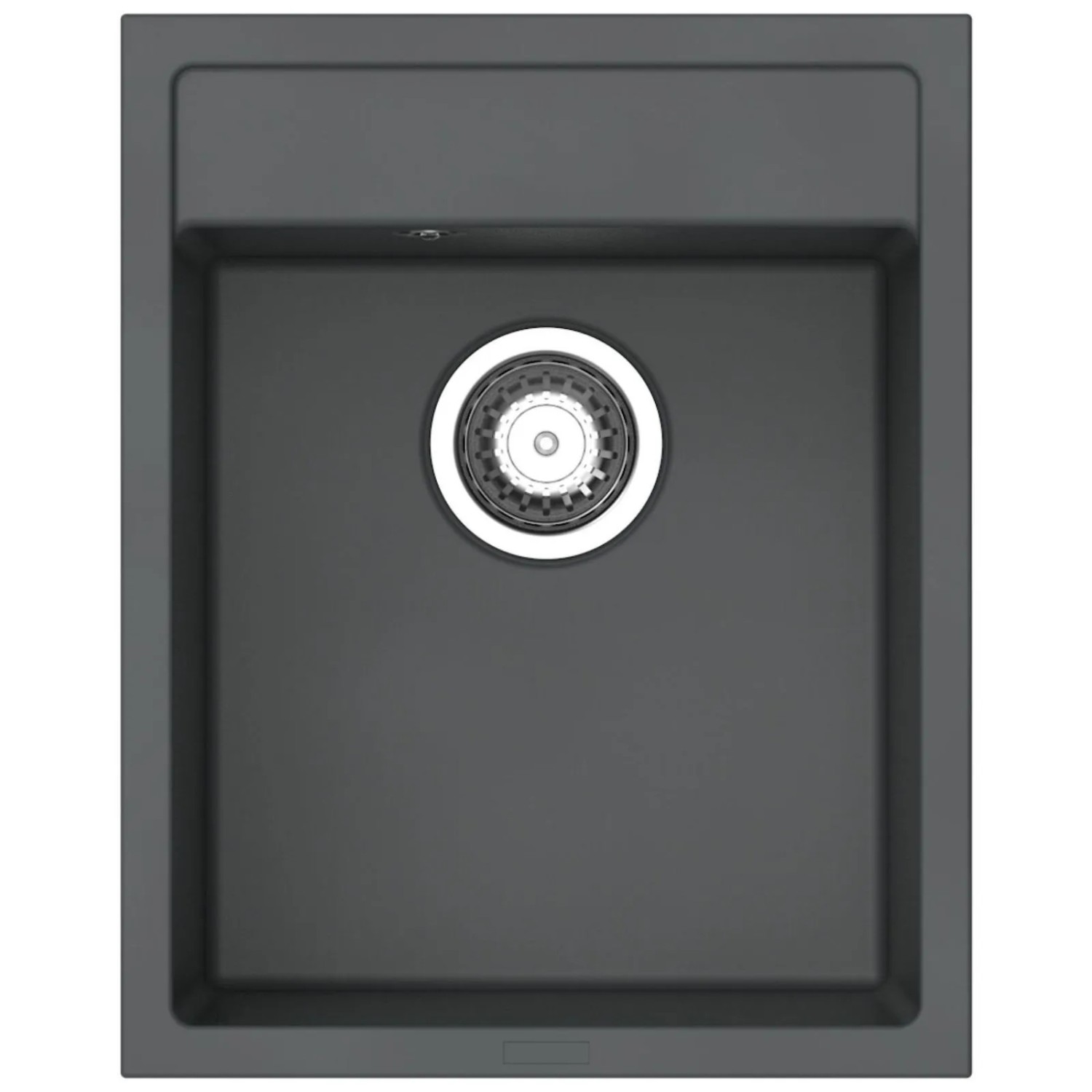 SOTECH Einbauspüle Atlanta 400N Dunkelgraumetallic 400 x 500 x 200 mm Einzelbecken inkl. Siphon mit Raumschaffer